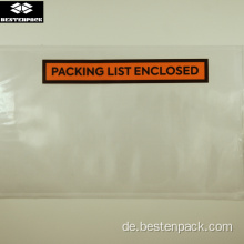 Packliste Umschlag 5,5 x 10 Zoll halb gedruckt orange